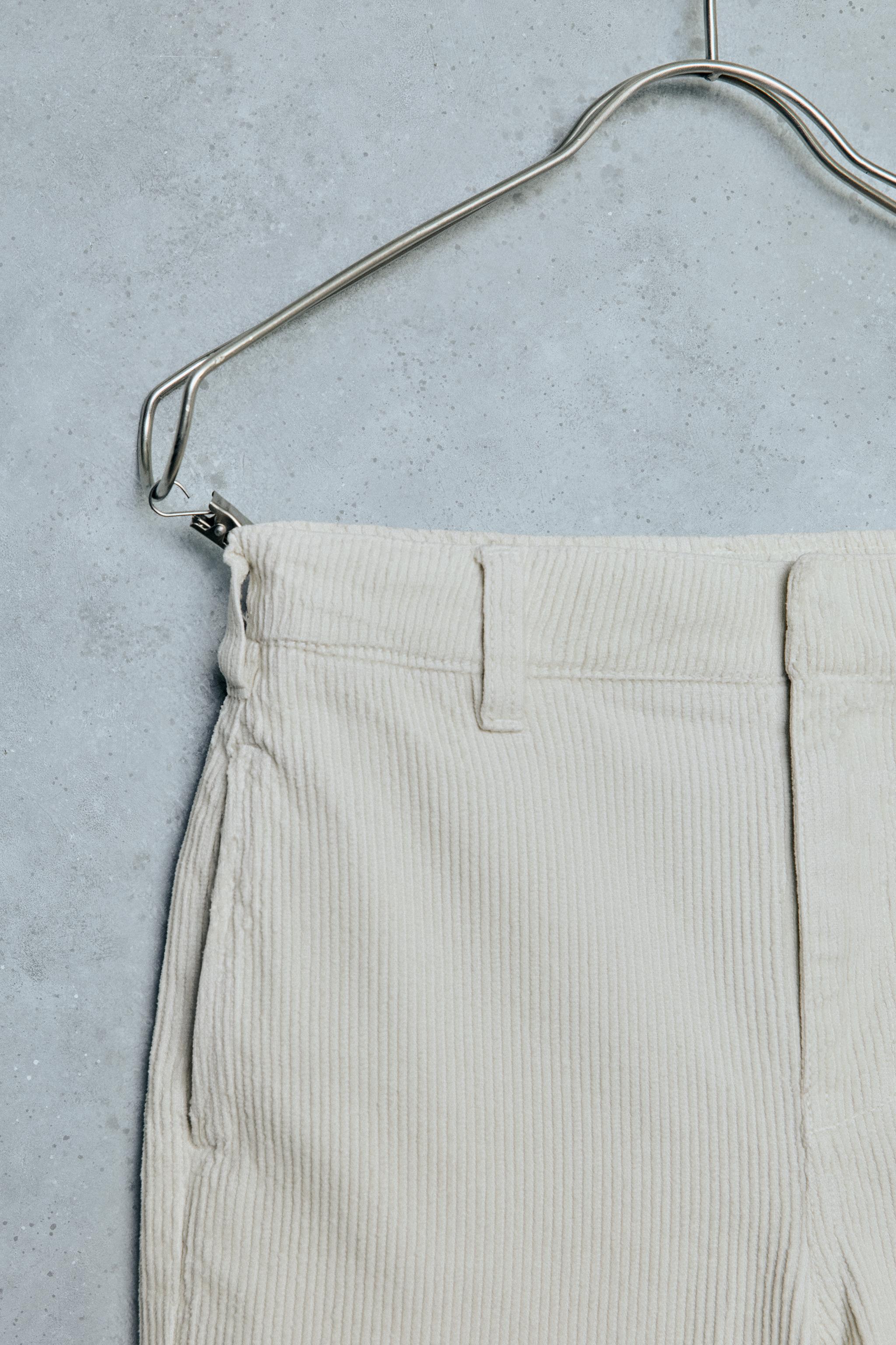 STORIESZ - RELAXED-FIT CORDUROY PANTS WITH CUFFED HEM